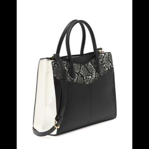 Talia Snake Embossed Convertible Crossbody Satchel